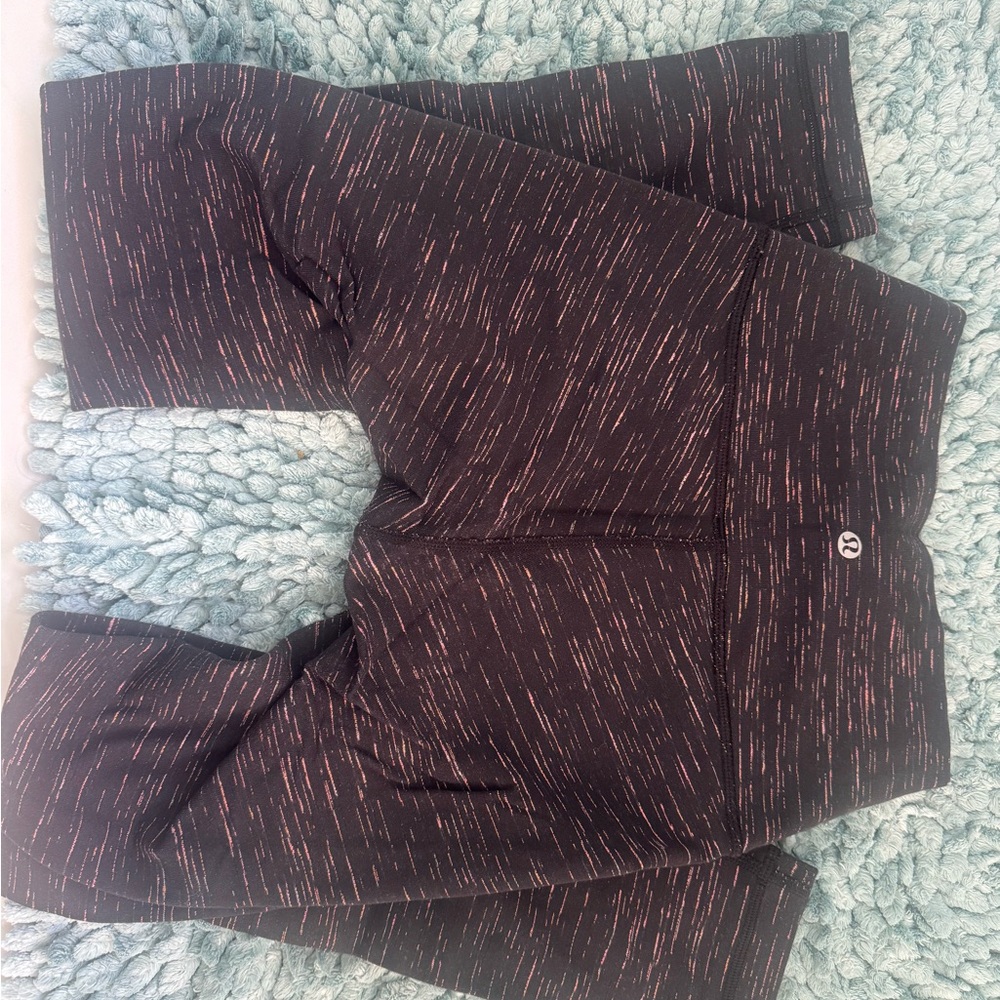 lululemon athletica Black and Pink Leggings